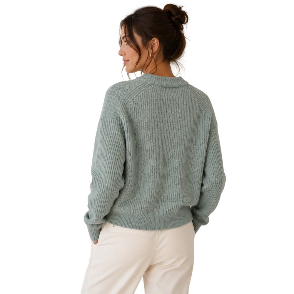 Everlane The Cropped Cardigan in Alpaca Pomona Green size M - Picture 5 of 5